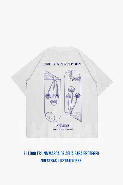 POLOS CORTE OVERSIZED DE 100% ALGODÓN • TIME IS A PERCEPTION • 4 COLORES DISPONIBLES