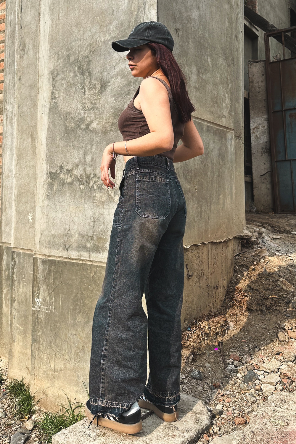 BAGGY JEANS OXID • DENIM RIGIDO 100% ALGODÓN • 2 COLORES